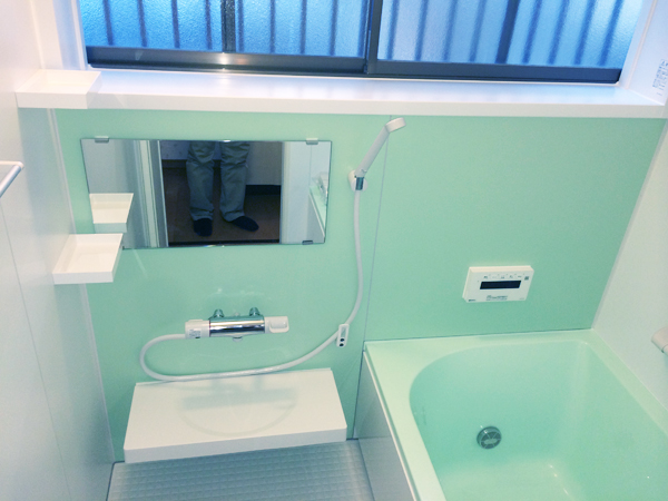 施工事例 築40年の戸建て在来浴室を ゆったり快適なシステムバスルームへ After