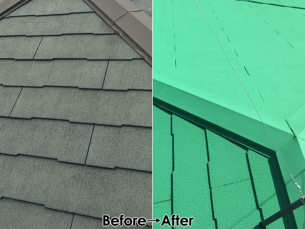 屋根塗装BeforeAfter001