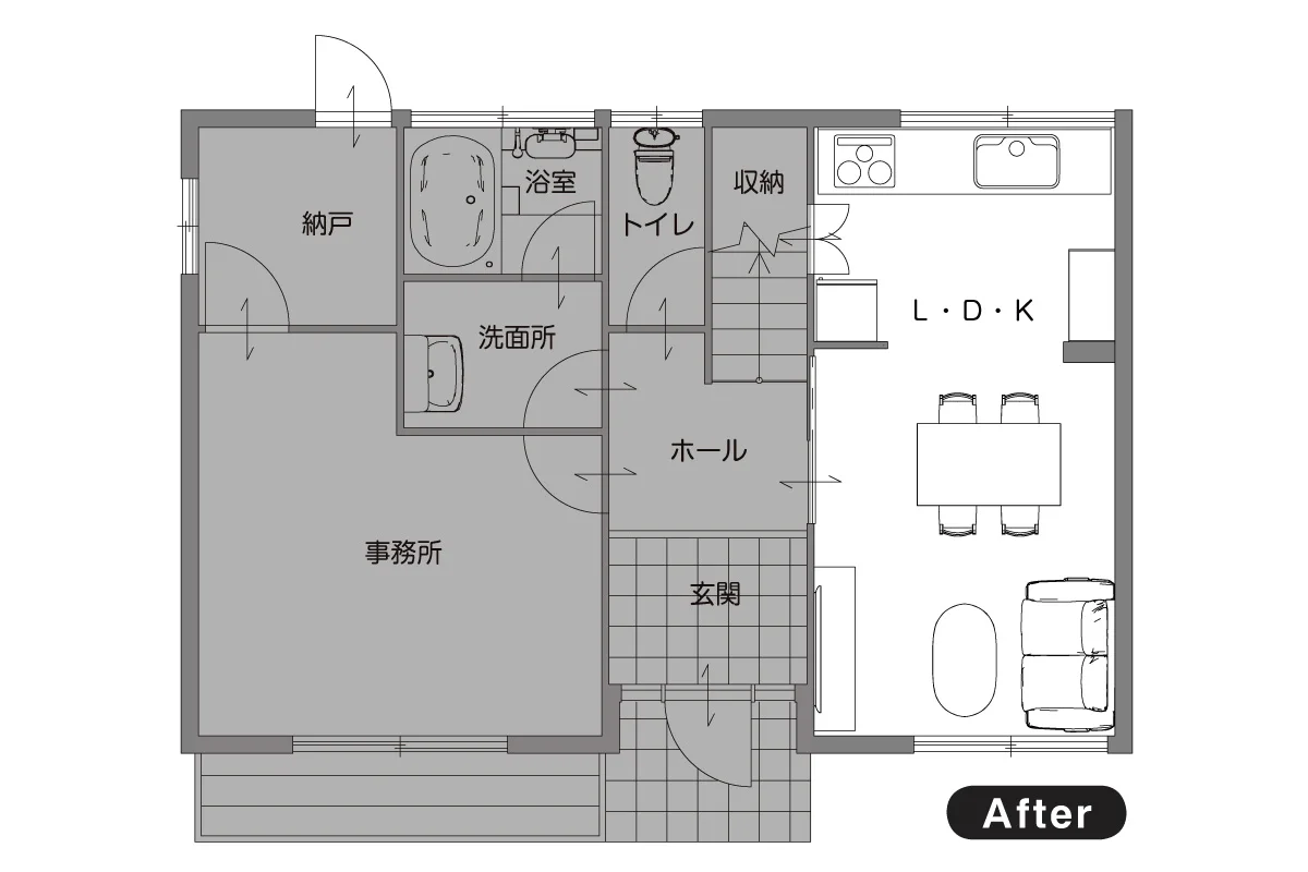 一部屋断熱リノベ After図面