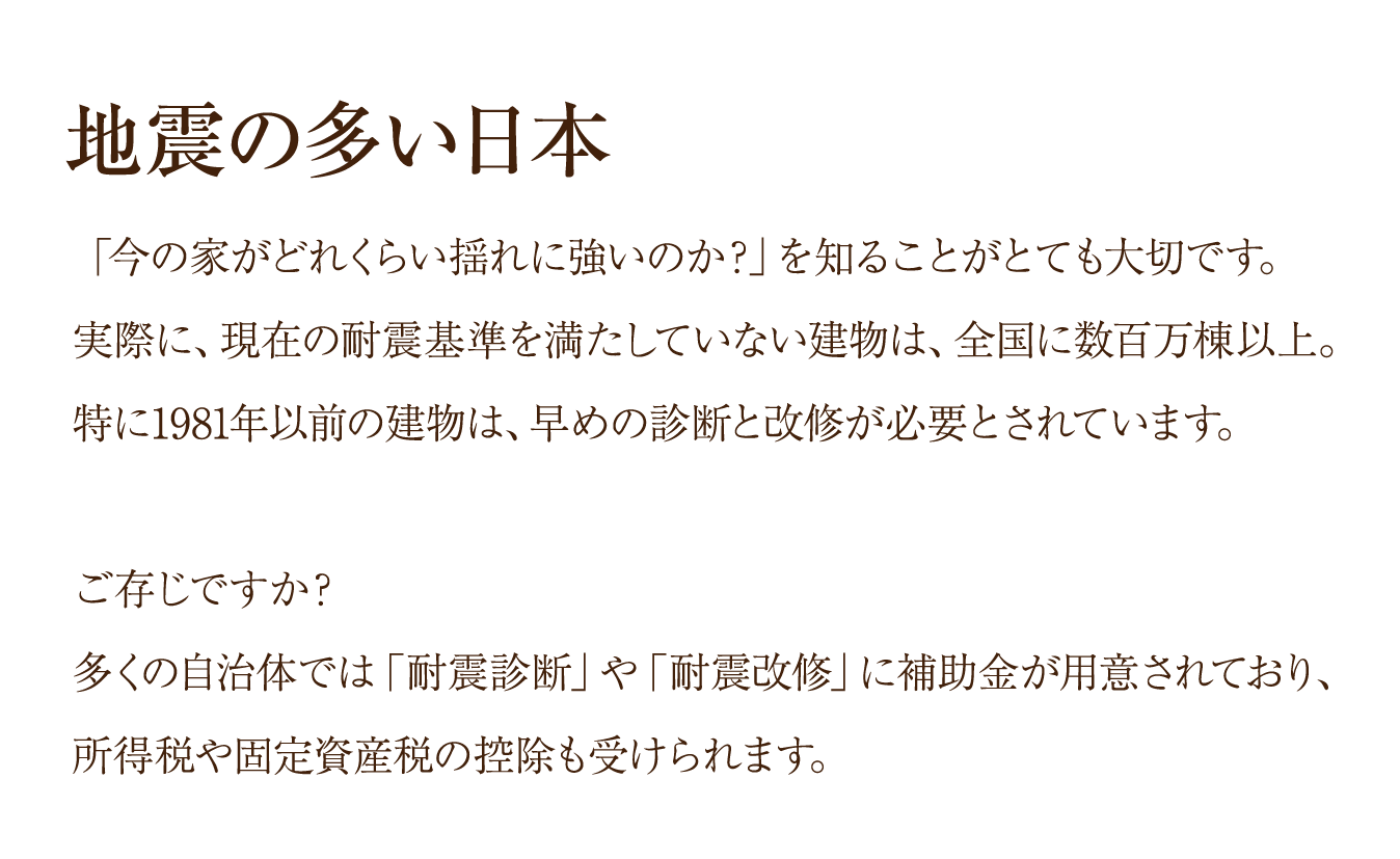 地震の多い日本