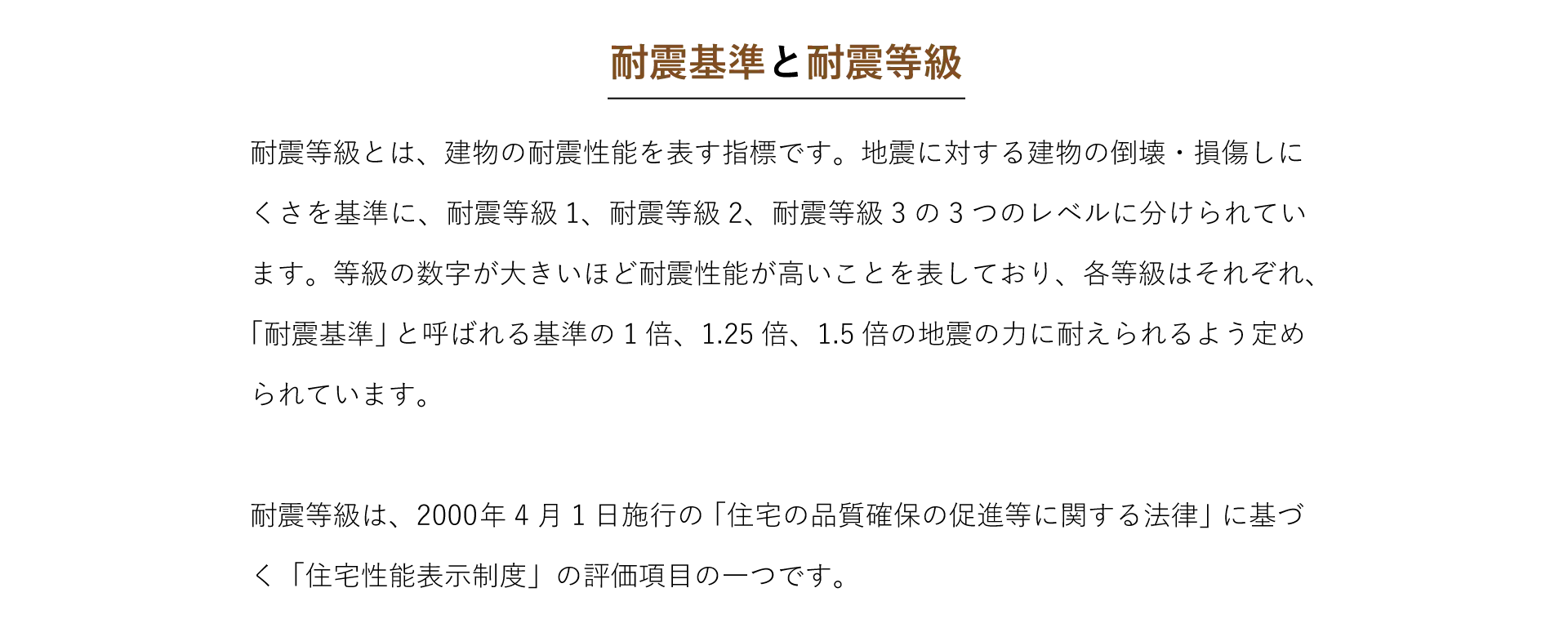 耐震基準と耐震等級