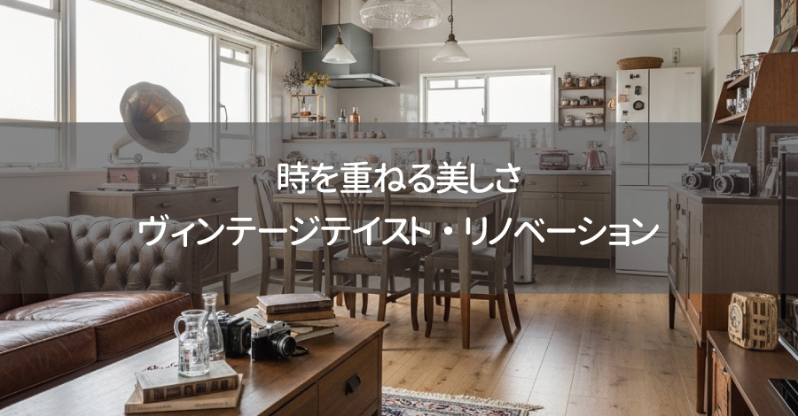 時を重ねる美しさ｜ヴィンテージテイスト・リノベーション